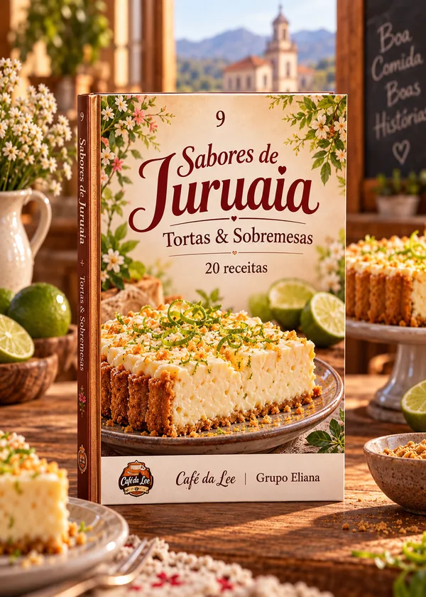 Capa do livro Sabores de Juruaia, volume 9: Tortas & Sobremesas