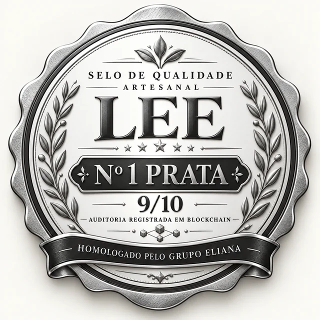 Selo de Qualidade Artesanal LEE Nº1 Prata, nota 9/10